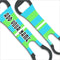 ADD YOUR NAME V-Rod® Bottle Opener - Bright Stripes - Blue/Green