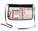 "Liquor Names" White Two-Pocket Kolorcoat™ Server Apron