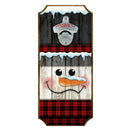 Snowman Wooden Christmas Sign / Bottle Opener Option