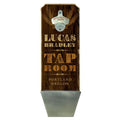 CUSTOMIZABLE Wall Mounted Wood Plaque Bottle Opener & Cap Catcher - Tap Room