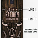 Customizable Wall Mounted Folding Ring Toss - Western Saloon