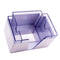 3 COMPARTMENT NAPKIN BAR CADDY - WHITE AND CLEAR