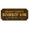 CUSTOMIZABLE Wood Plaque Sign - BOURBON BAR - Color Options