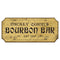 CUSTOMIZABLE Wood Plaque Sign - BOURBON BAR - Color Options