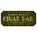  CUSTOMIZABLE Wood Plaque Sign - CIGAR BAR - Color Options