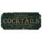 CUSTOMIZABLE Wood Plaque Sign - CLASSIC COCKTAILS - Color Options