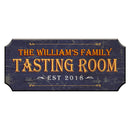 CUSTOMIZABLE Wood Plaque Sign - TASTING ROOM - Color Options