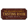 CUSTOMIZABLE Wood Plaque Sign - TASTING ROOM - Color Options