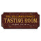 CUSTOMIZABLE Wood Plaque Sign - TASTING ROOM - Color Options