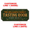 CUSTOMIZABLE Wood Plaque Sign - TASTING ROOM - Color Options