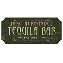 CUSTOMIZABLE Wood Plaque Sign - TEQUILA BAR - Color Options