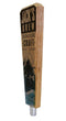 Custom Oak Wood Beer Tap Handles - Flared Shape - Mountain Brew - 10 inch