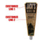 Mountain Brew - Oak Wood Beer Tap Handles - Flared Shape