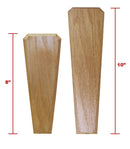 Oak Wood Beer Tap Handles - Flared Shape - Initial ALE Design