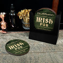 Customizable Wooden Coasters - Irish Theme - Round - Set of 4