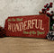 The Most Wonderful Time of the Year Vintage Wooden Christmas Sign