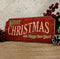 Merry Christmas Red Vintage Wooden Christmas Sign