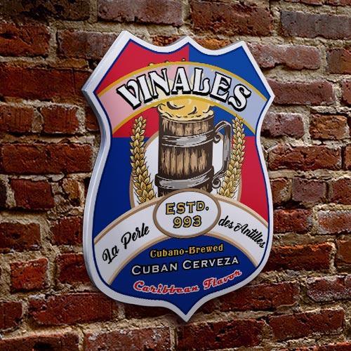 CUSTOMIZABLE Wood Shield Plaque - Heritage Beer Tavern Sign - Many Options Available - Two Sizes