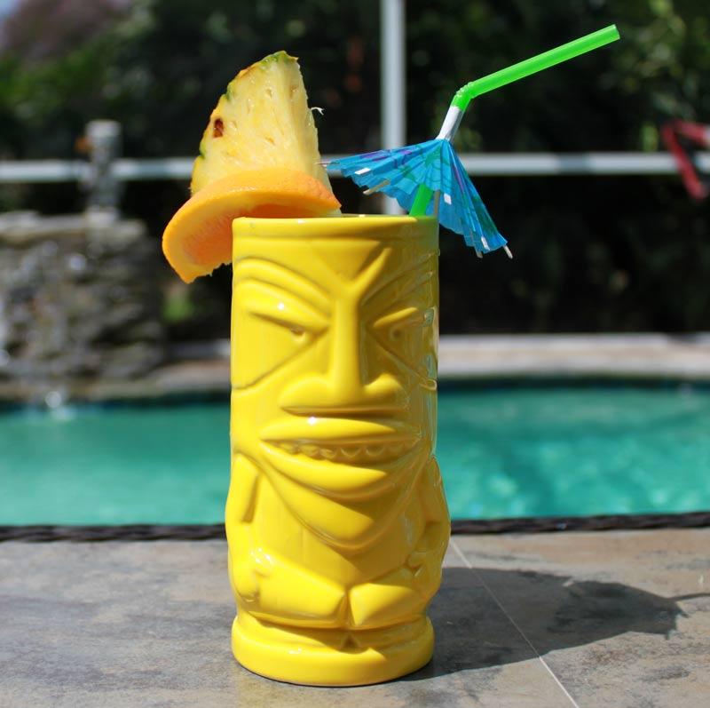 BarConic® Tiki Mug – Yellow 12 ounces