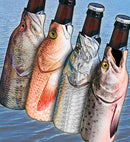 Zipper Bottle Cooler - Fish